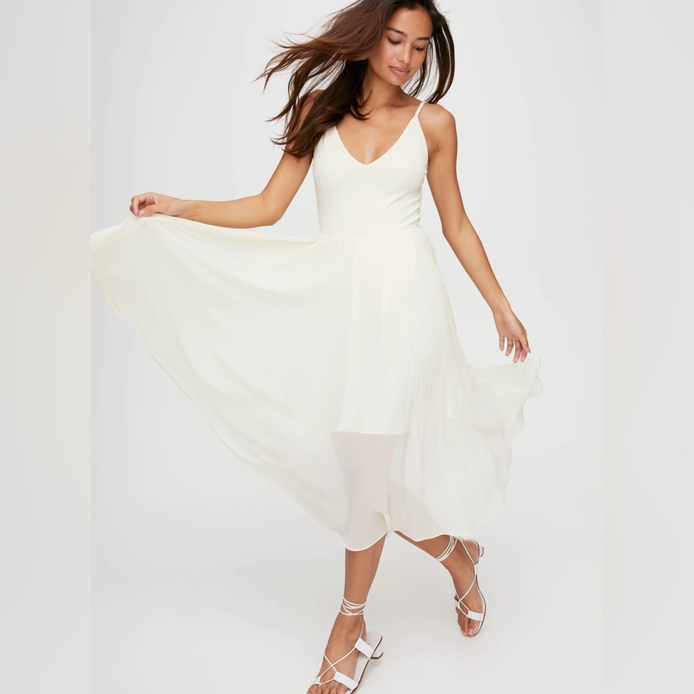 Wilfred Daphnee yellow ballet midi dress